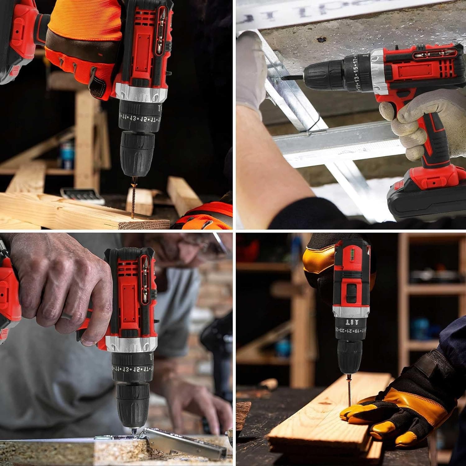 Miniatura: Cuatro usos reales del taladro: madera, techo metálico, bisagras y listones